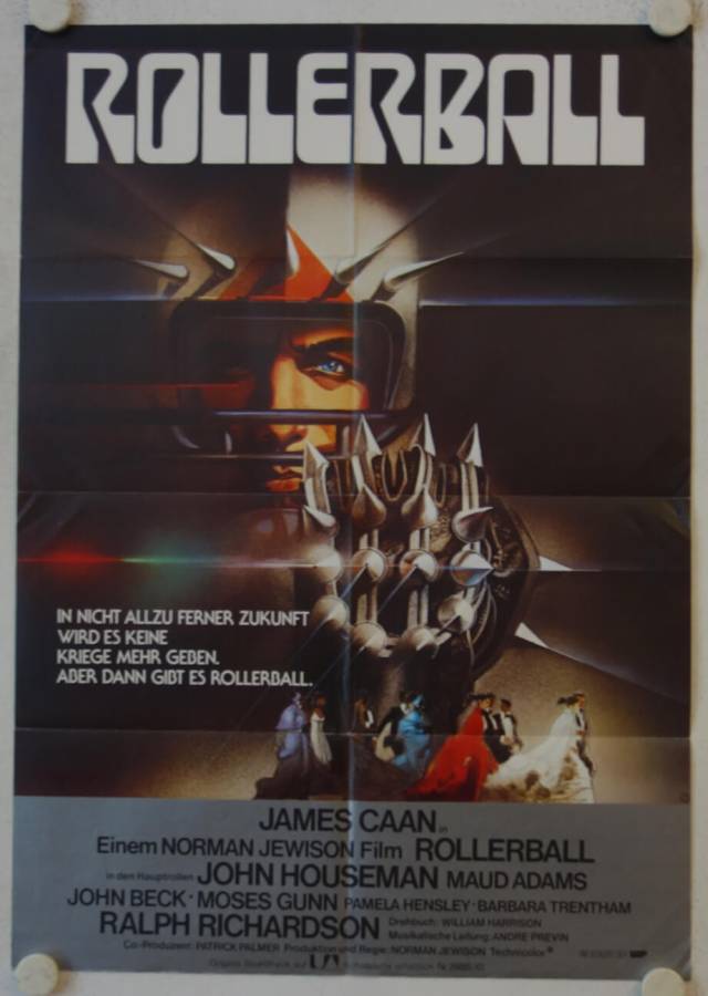 Rollerball originales deutsches Filmplakat (R80s)